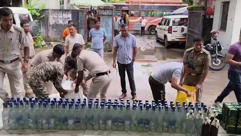 Excise Raid on Scrap Godown, Recovery of Liquor Worth Nearly 10 Lakhs from Sikkim
